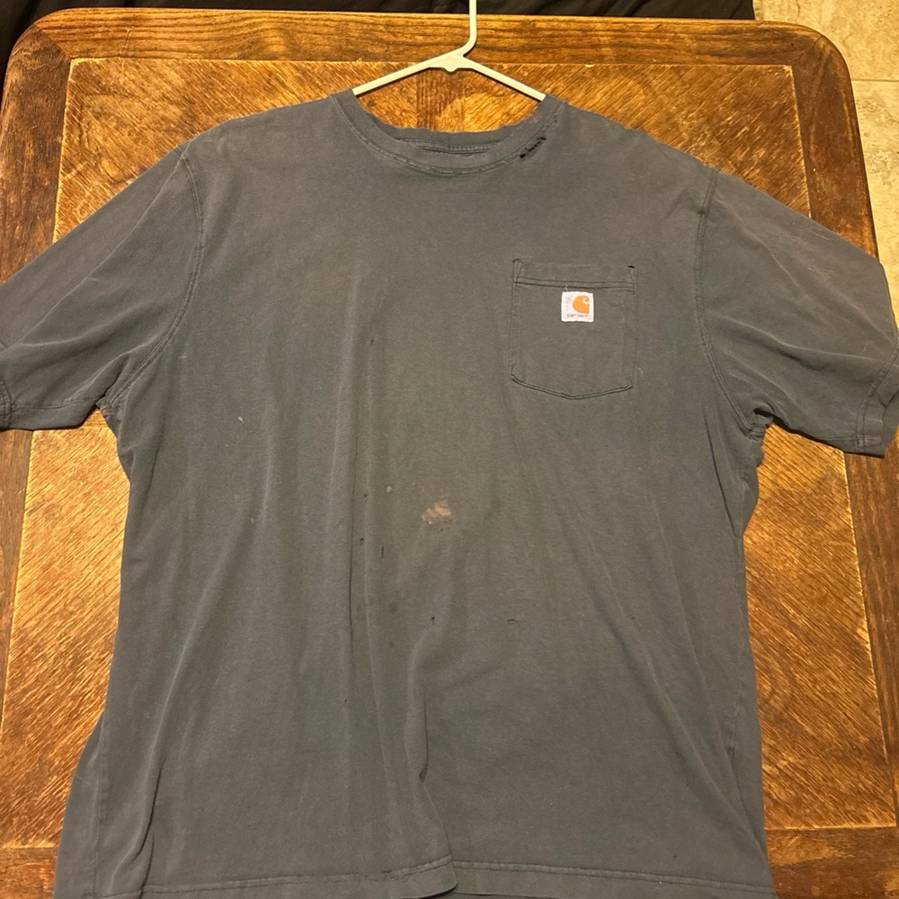 Carhartt Men's K87-NVY Short Sleeve Pocket T-Shirt, XL Loose Fit